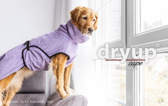 DRYUP Cape Hundebademantel lavendel